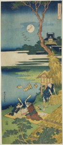 Ariwara no Narihira, uit de serie Een ware spiegel van Chinese en Japanse gedichten door Katsushika Hokusai