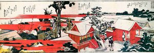 Aan de oever van de Sumida-rivier door Katsushika Hokusai