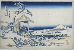 Besneeuwde ochtend in Koishikawa