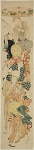 Bon Festival Dans door Katsushika Hokusai