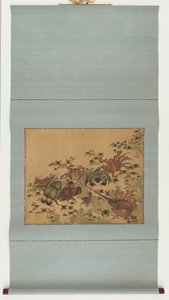 Schaaldieren, Edo-periode, 1825-1830 door Katsushika Hokusai