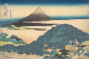 Kussenpijnboom in Aoyama, uit de serie Zesendertig gezichten op..., ca. 1830-32