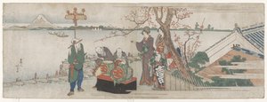 Daikagura Uitvoerenden door Katsushika Hokusai