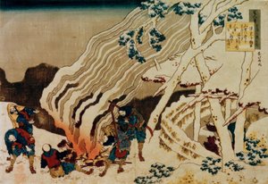 Het gedicht van Minamoto no Muneyuki Ason