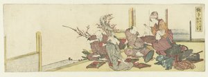 De pleisterplaats Mariko door Katsushika Hokusai