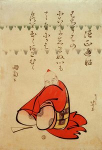 De eerwaarde abt Henjō door Katsushika Hokusai