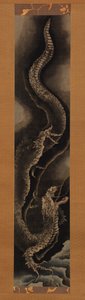 Afdalende draak door Katsushika Hokusai
