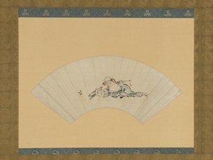 De dronken Asaina door Katsushika Hokusai