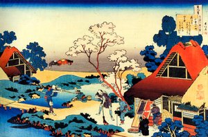 Uit de serie Honderd gedichten van honderd dichters: Ono no Komachi, ca. 1830