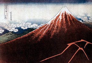 Fuji boven de Bliksem, c. 1823