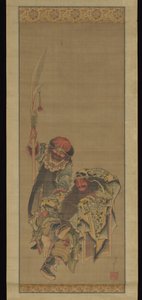 Guan Yu, de Chinese god van de oorlog door Katsushika Hokusai