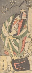 Ichikawa Ebizo Danjuro V in de rol van Mongaku Shonin vermomd als Yamagatsu, 1781-1801 door Katsushika Hokusai