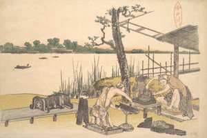 Imadogawa door Katsushika Hokusai