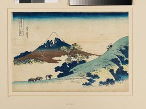Inume-pas in de provincie Kai door Katsushika Hokusai