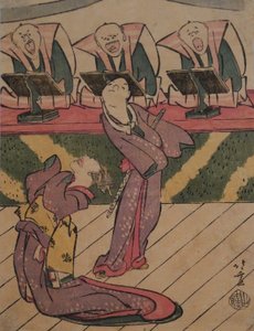 Kabuki-toneel, ca. 1811-13 (prent) door Katsushika Hokusai