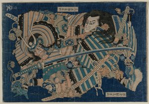Kamakura no Gengoro grijpt Torinoumi Tasaburo