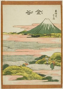 Kanaya, uit de serie "Drieënvijftig Stations van de Tokaido (Tokaido gojusan tsugi)"