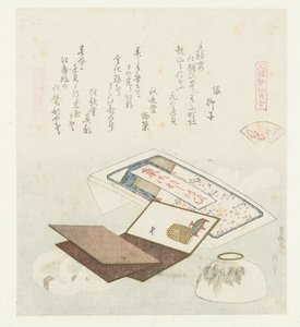 Kleur schelp door Katsushika Hokusai