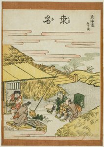 Kuwana, uit de serie "Drieënvijftig stations van de Tokaido"