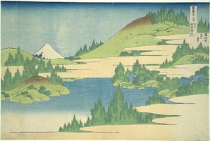 Meer Hakone in de provincie Segami, uit de serie Zesendertig Zichten op de Fuji