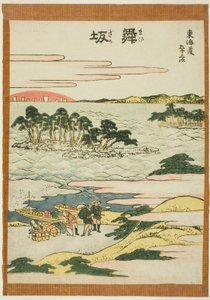 Maisaka, uit de serie "Drieënvijftig stations van de Tokaido (Tokaido gojusan tsugi)" door Katsushika Hokusai