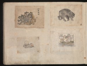Miniatuurtekeningen voor ambachtslieden door Katsushika Hokusai