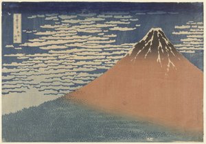 Mount Fuji bij helder weer (ook bekend als Rode Fuji)