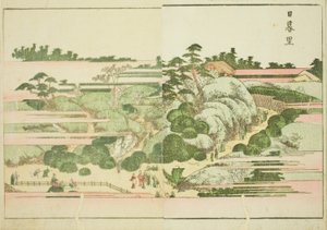 Nippori, uit het geïllustreerde boek "Prentenboek van vermaak van het Oosten"