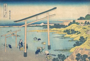 Noboto Bay Noboto no ura, uit de serie Zesendertig gezichten op de berg Fuji door Katsushika Hokusai