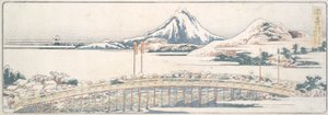 Okazaki, uit de serie Drieënvijftig Posten van Lenteplezier door Katsushika Hokusai
