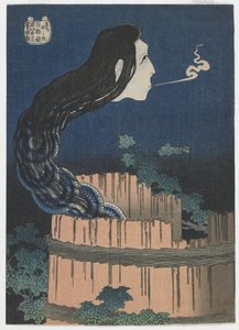 Honderd Spookverhalen: Sarayashiki, Edo-periode, 1831-32 door Katsushika Hokusai
