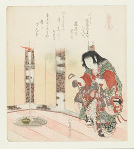 Paarden-schelp door Katsushika Hokusai