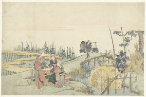 Rijst planten door Katsushika Hokusai
