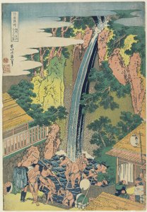 Roben Watervallen bij Oyama in de provincie Sagami, ca. 1833