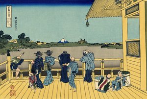 Sazai-hal - 500 Rakan-tempels, ca. 1830 door Katsushika Hokusai