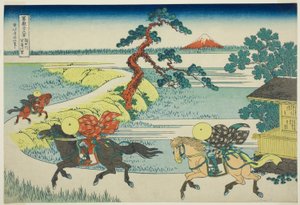 Sekiya Dorp aan de Sumida Rivier, uit de serie Zesendertig Zichten op de Fuji