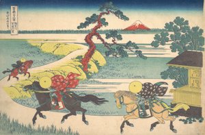 Sekiya-dorp aan de Sumida-rivier Sumidagawa Sekiya no sato, uit de serie Dit..., ca. 1830-32