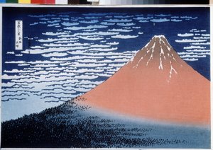 De Fuji bij helder weer (ook wel De Rode Fuji genoemd) door Katsushika Hokusai