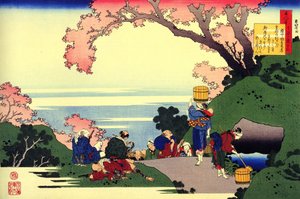 Serie van honderd gedichten van honderd dichters: Oe no Masafusa, dagelijks leven, Japan