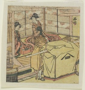 Shinagawa door Katsushika Hokusai