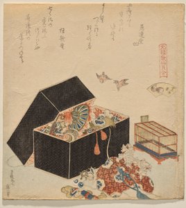 Mussen-schelp, uit de serie Genroku Gedicht-Schelp Matching Game