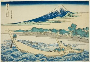 Tagobaai bij Ejiri aan de Tokaido, uit de serie "Zesendertig Zichten op de Fuji"