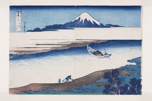 De juweelrivier in de provincie Musashi