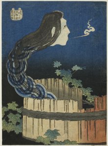 Het landhuis van de borden (Sara yashiki), uit de serie "Honderd spookverhalen (Hyaku monogatari)"