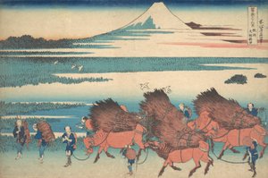 De nieuwe velden bij Ono in de provincie Suruga Sunshu Ono shinden, uit de serie Thir..., ca. 1830-32