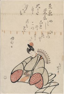 De Dichter Ariwara no Narihira, uit de serie Zes Onsterfelijke Dichters (Rokkasen)