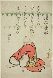 De Dichter Sojo Henjo, uit de serie Zes Onsterfelijke Dichters (Rokkasen) door Katsushika Hokusai