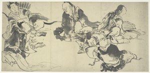 De Zes Meester Dichters, Edo-periode door Katsushika Hokusai