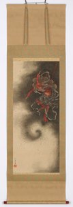 Dondergod, 1847 door Katsushika Hokusai