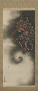 Dondergod, Edo-periode door Katsushika Hokusai